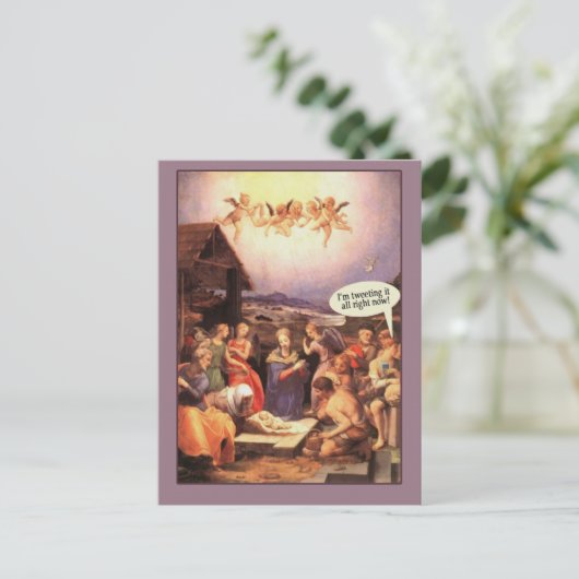 出生ユーモアのあるのシーンカードがツイート シーズンポストカード (スタンド正面)