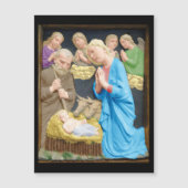 出生ルカデッラロビア磁石クリスマスカード (正面)