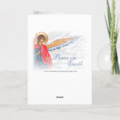 出生ロシアのオーソドックスのクリスマスカード シーズンカード (裏面)