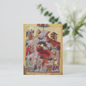 出生ロシアの、アイコン、16世紀 ポストカード (スタンド正面)