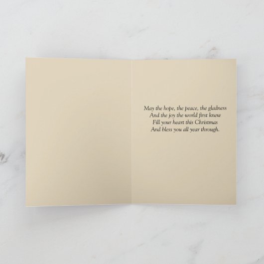 出生ヴァージンメアリー保持ベビーイエス シーズンカード (内部)