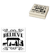 出生信じのクリスマス ラバースタンプ (押印)