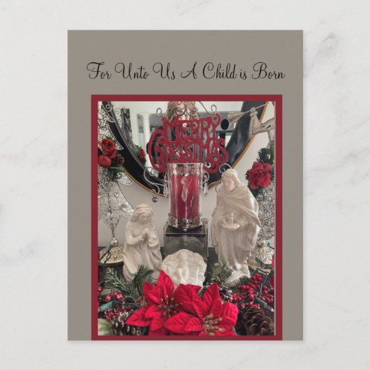 出生写真はがき ポストカード (正面)