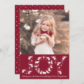 出生写真クリスマスカード、JOYクリスチャンカード シーズンカード (正面/裏面)