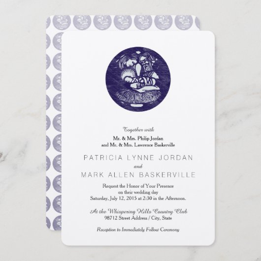 出生凸版メダリオン 招待状 (正面/裏面)