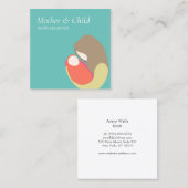 出生前の新生児助産師 スクエア名刺 (正面/裏面)