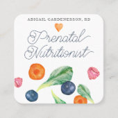 出生前栄養士ベギスフルーツスクエアブシン スクエア名刺 (正面)