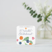 出生前栄養士ベギスフルーツスクエアブシン スクエア名刺 (スタンド正面)