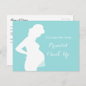 出生前訪問点検OB-GYNアポイントメントリマインダー ポストカード (正面/裏面)
