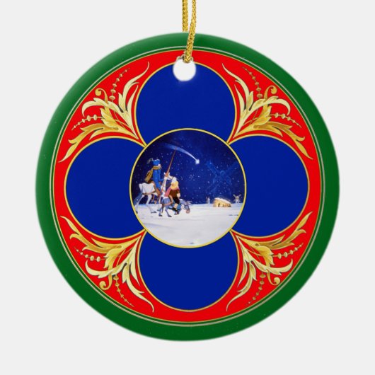 出生及びドン・キホーテファンタジー-セルバンデス著… セラミックオーナメント (正面)