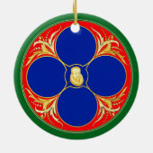 出生及びドン・キホーテファンタジー-セルバンデス著… セラミックオーナメント (裏面)