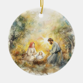 出生図解入りの、写真付きのシーン私が記憶している奇跡 セラミックオーナメント