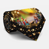 出生場面まぐさ桶の聖母マリア幼児イエス・キリストの星 ネクタイ (ロール)