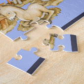 出生場面クリスマスのパズル ジグソーパズル (側面)