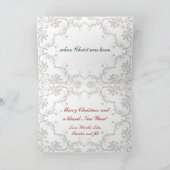 出生場面クリスマスカード シーズンカード (内部)