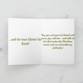 出生場面クリスマスカード シーズンカード (内部)