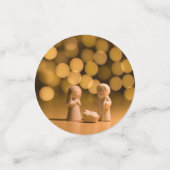 出生場面テーブルの色紙片の休日 コンフェッティ (スモール正面)