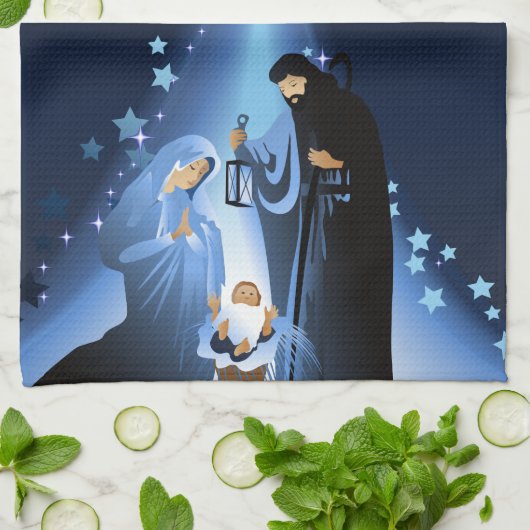 出生場面 キッチンタオル (折り畳み)