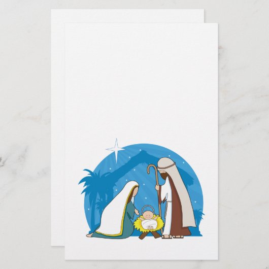 出生場面 便箋 (正面/裏面)