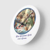 出生場 ラウンド壁時計 (傾斜)