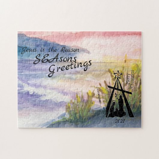 出生季節のごあいさつジグソーパズル ジグソーパズル (横)