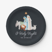 出生宗教クリスマス ペーパープレート (正面)