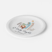 出生宗教クリスマス ペーパープレート (アングル)