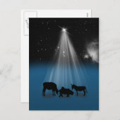 、出生宗教、クリスマス星、郵便はがき シーズンポストカード (正面/裏面)