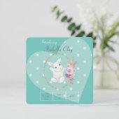 出生届パーソナライズされた出フラットカード (スタンド正面)