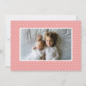 出生待ちの発表に値する 案内状 (裏面)