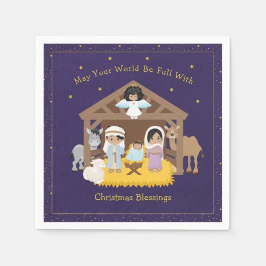 出生数々のペーパーナプキン スタンダードカクテルナプキン (正面)