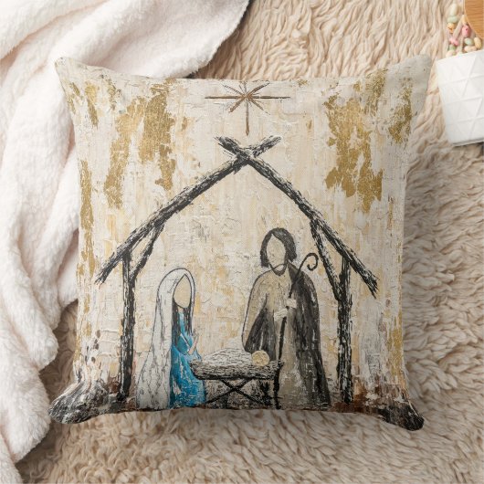 出生枕20x20 クッション (ブランケット)