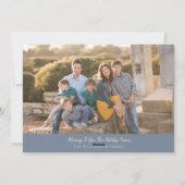 出生栄光の神へのクリスマスのクリスチャン写真 シーズンカード (裏面)