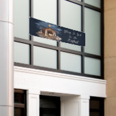 出生栄光の神へのクリスマスクリスチャーチ 横断幕 (ビルの外側)