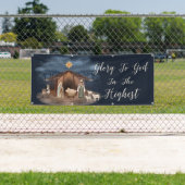 出生栄光の神へのクリスマスクリスチャーチ 横断幕 (インサイチュ)