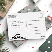 出生栄光の神へのクリスマス・クリスチャン 箔シーズンポストカード