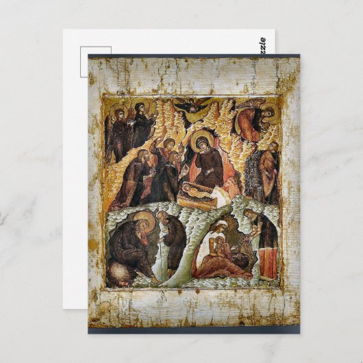 出生正教会のアイコン ポストカード (正面/裏面)