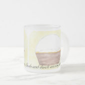 出生水彩画 フロストグラスマグカップ (正面右)