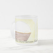 出生水彩画 フロストグラスマグカップ (正面左)