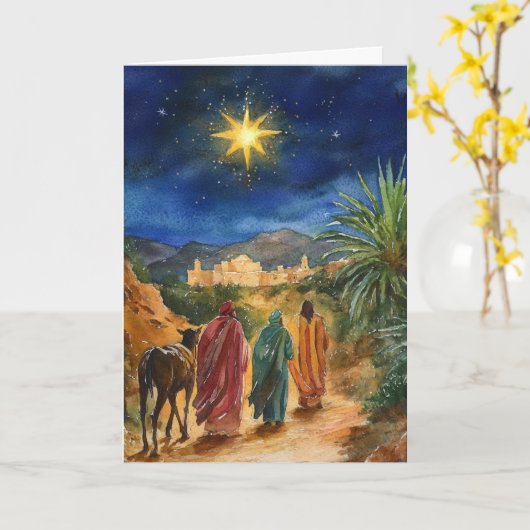 出生水彩賢人 カード (黄色い花)