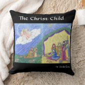 出生物語詩の前、出生のシーン背面 クッション (ブランケット)