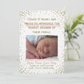 出生発表テンプレート 案内状 (スタンド正面)