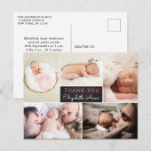 出生発表感謝フォトコラージュ ポストカード (正面/裏面)