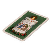 出生素朴クリスチャン・クリスマス マグネット (左側)