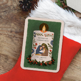 出生素朴クリスチャン・クリスマス マグネット
