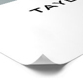 出生統計 オーダーメイド カラー & 名前 額なし ポスター (角)