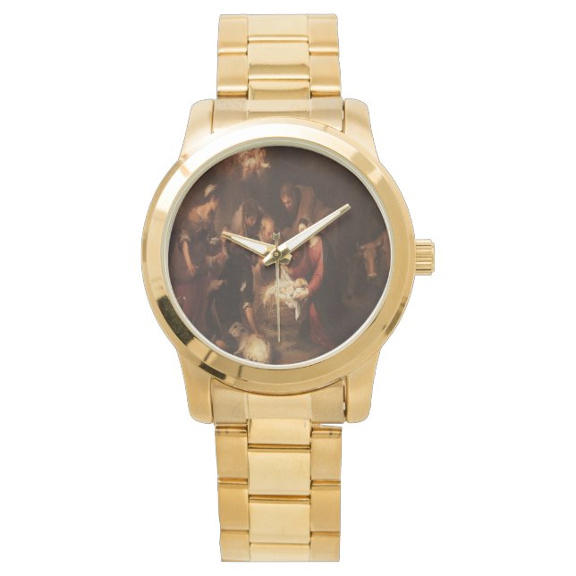 出生羊飼い1668 腕時計 (正面)