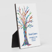 出生記念 ステータス プラーク 卓上イーゼル付き (側面)