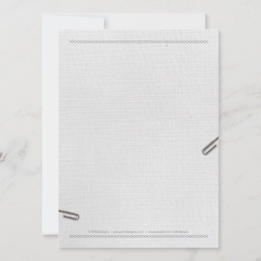 出生証明書のベビーの発表 案内状 (裏面)