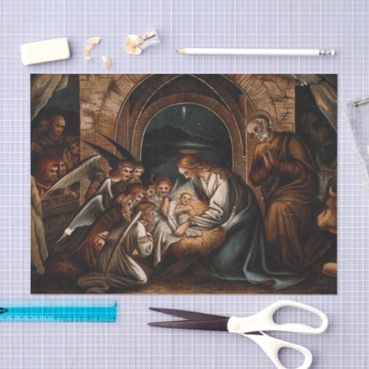 出生誕生のイエスキリスト天使の母マリア 薄葉紙 (クラフト)